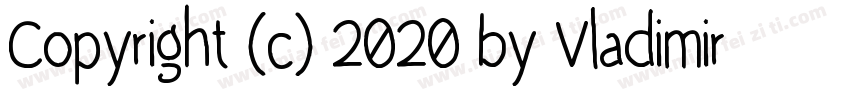 Copyright (c) 2020 by Vladimir Niko字体转换